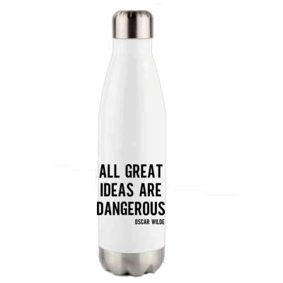 ALL GREAT IDEAS ARE DANGEROUS OSCAR WILDE QUOTE TRAVEL MUG Thumbnail