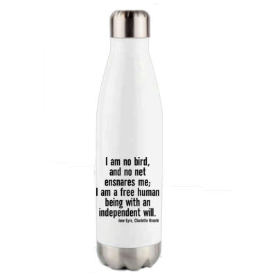 I AM NO BIRD JANE EYRE QUOTE WATER BOTTLE Thumbnail